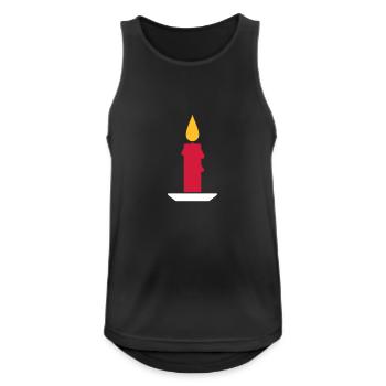 Candle - Men's Breathable Tank Top - black - Front - Nick (188cm)