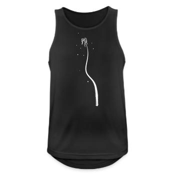 Lange Pflanze - Männer Tank Top atmungsaktiv - Schwarz - Vorne - Nick (188cm)