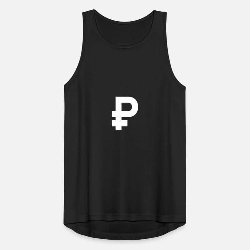 ₽ - рубль - rubles Men's Breathable Tank Top