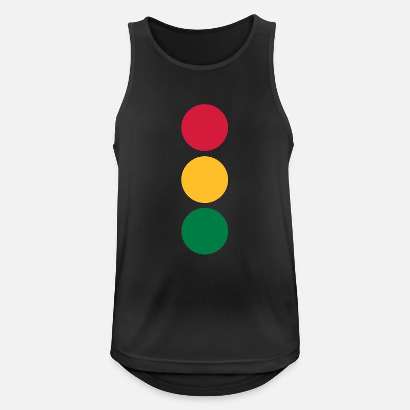 Ampel - Auto - Männer Tank Top atmungsaktiv - Schwarz