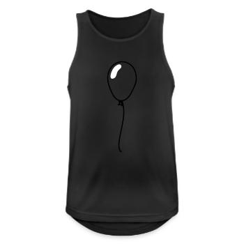 Luftballon - Männer Tank Top atmungsaktiv - Schwarz - Vorne - Nick (188cm)
