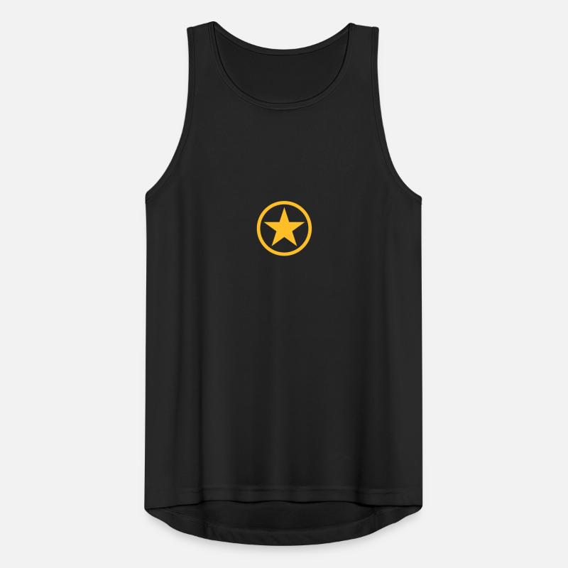 Star in circle Débardeur respirant Homme