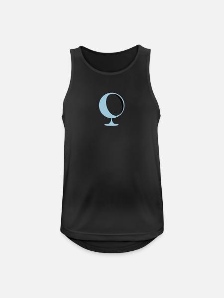 retro lounge chair eames panton - Men's Breathable Tank Top - black