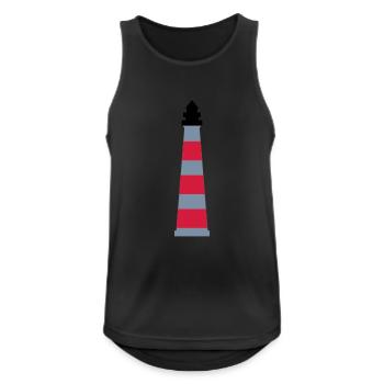 Lighthouse - Men's Breathable Tank Top - black - Front - Nick (188cm)