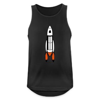 Spacecraft Rocket Space Space Flight Vector - Men's Breathable Tank Top - black - Front - Nick (188cm)
