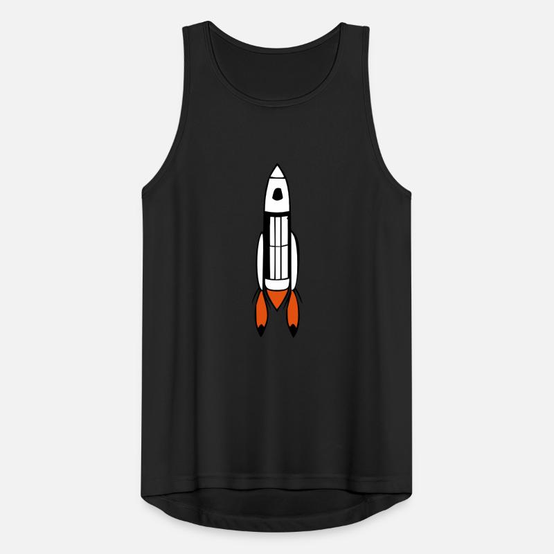 Vecteur de vol spatial spatial de fusée spatiale Débardeur respirant Homme