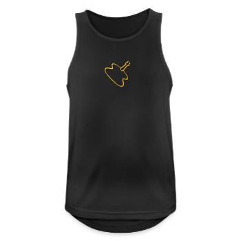 Gitarre - Männer Tank Top atmungsaktiv - Schwarz - Vorne - Nick (188cm)