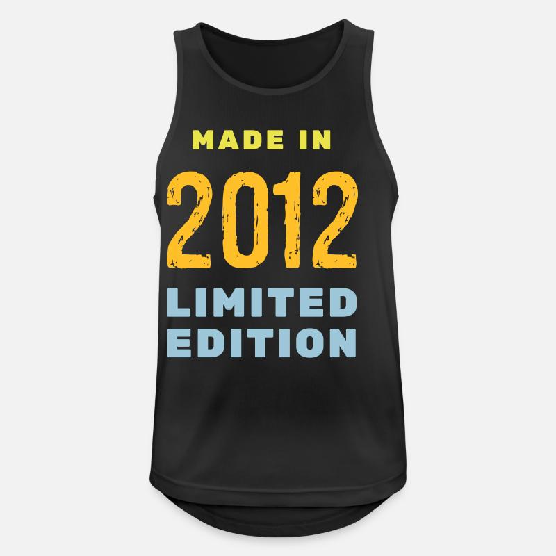 2012 - Männer Tank Top atmungsaktiv - Schwarz