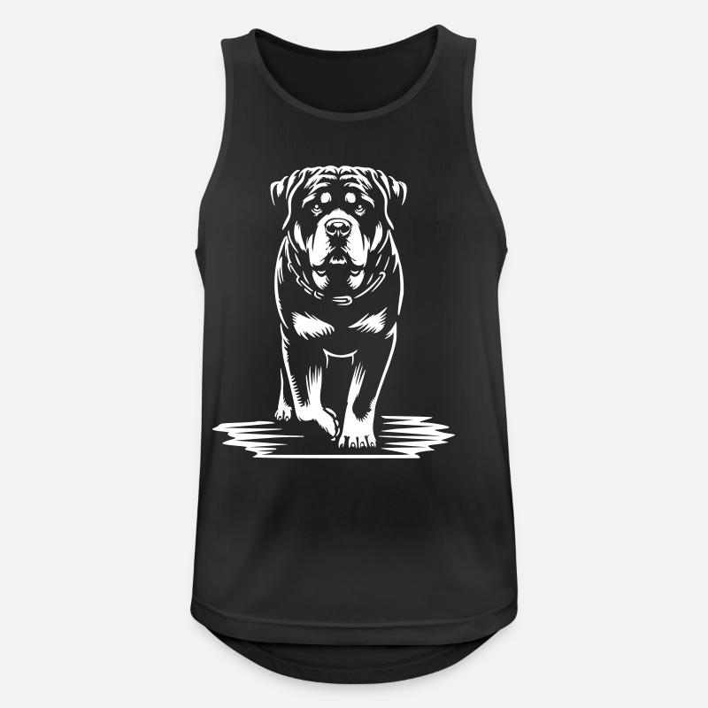 Rottweiler "Black Edition" - Männer Tank Top atmungsaktiv - Schwarz