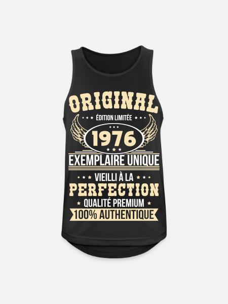 1976 – Unique example – Premium quality - Men's Breathable Tank Top - black