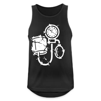 Blood Pressure Monitor Grunge Medicine Vector - Men's Breathable Tank Top - black - Front - Nick (188cm)