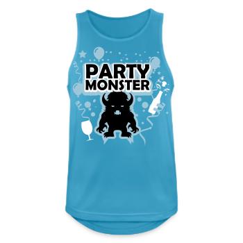 Partymonster hellblau - Männer Tank Top atmungsaktiv - Saphirblau - Vorne - Nick (188cm)