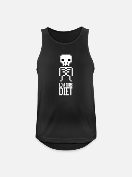 Low Carb Diet Skeleton - Men's Breathable Tank Top - black