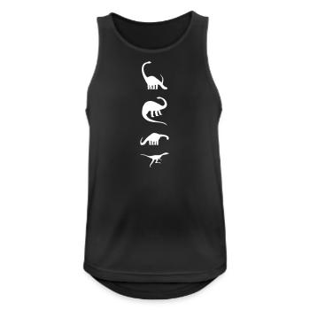 Dinosaures - Débardeur respirant Homme - noir - Devant - Nick (188cm)