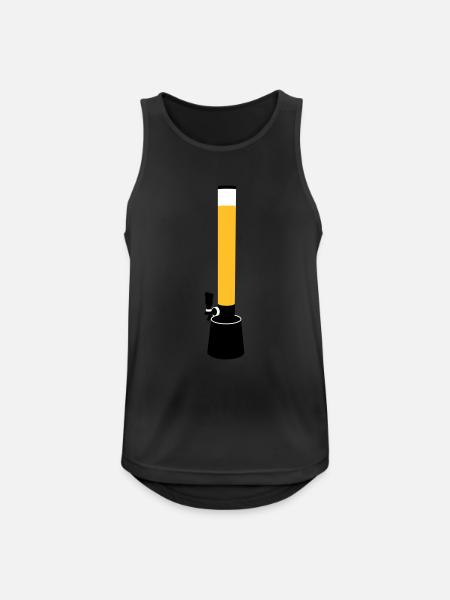 Biertower - Männer Tank Top atmungsaktiv - Schwarz