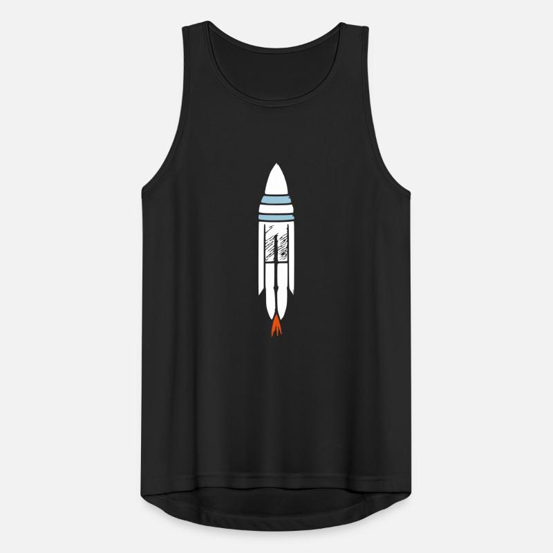 Vecteur de vol spatial spatial de fusée spatiale Débardeur respirant Homme