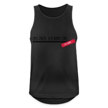 lass mich - Men's Breathable Tank Top - black - Front - Nick (188cm)