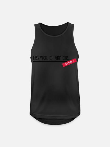 lass mich - Men's Breathable Tank Top - black