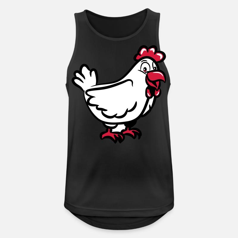Huhn süss - Männer Tank Top atmungsaktiv - Schwarz