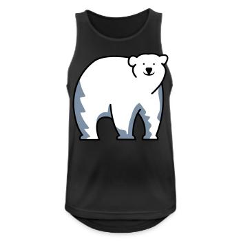 Polar bear - Men's Breathable Tank Top - black - Front - Nick (188cm)