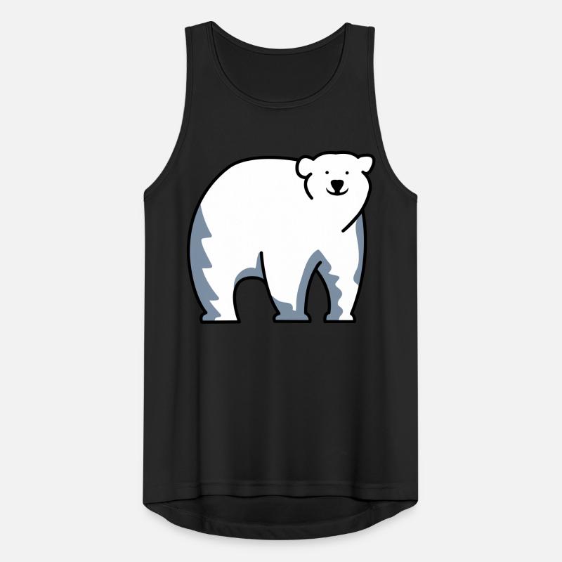Ours blanc Débardeur respirant Homme