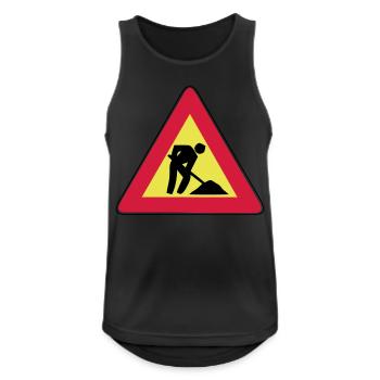 Men at Work - Men's Breathable Tank Top - black - Front - Nick (188cm)