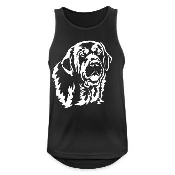 Spanish Mastiff Head "Black Edition" - Men's Breathable Tank Top - black - Front - Nick (188cm)