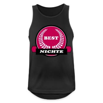 COUSIN NEPHEW BROTHER - Men's Breathable Tank Top - black - Front - Nick (188cm)