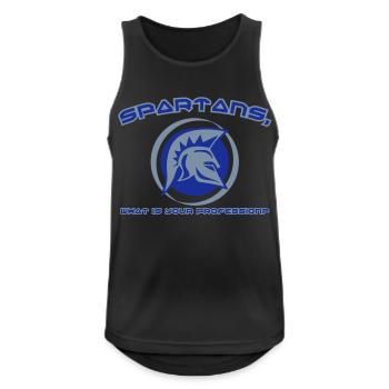 spartans - Men's Breathable Tank Top - black - Front - Nick (188cm)