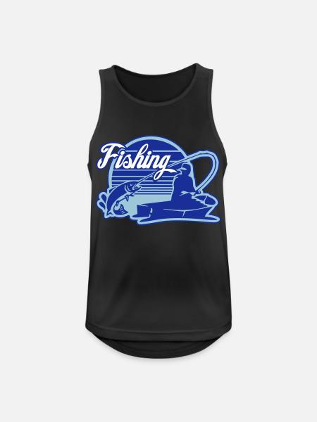 fishing - Men's Breathable Tank Top - black