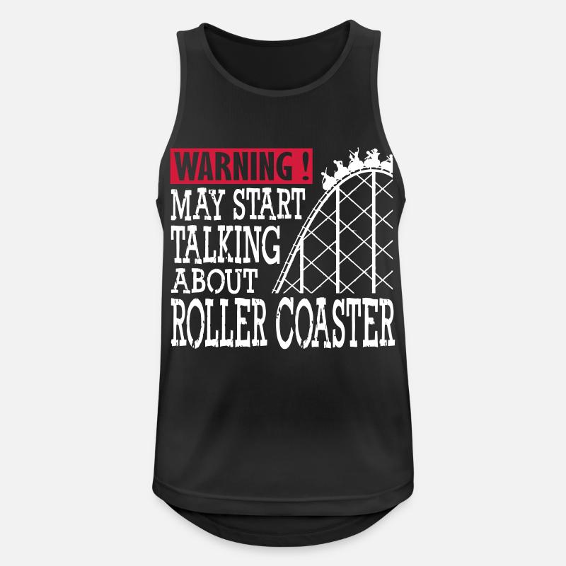 My Start Talking Abaout Roller Coaster - Men's Breathable Tank Top - black