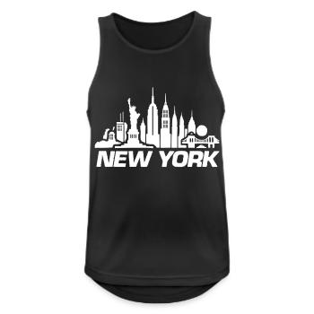new york skyline ny - Men's Breathable Tank Top - black - Front - Nick (188cm)