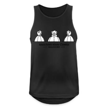 Ansichten eines Clowns (zweifarbig) - Männer Tank Top atmungsaktiv - Schwarz - Vorne - Nick (188cm)