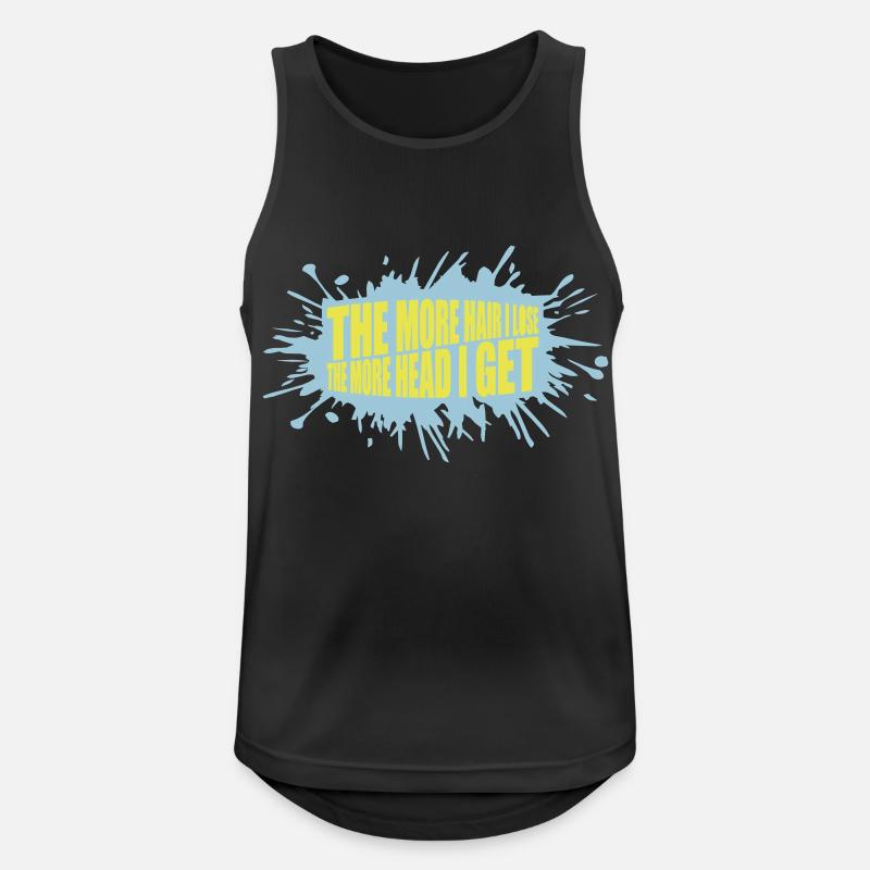 I get more head - Men's Breathable Tank Top - black