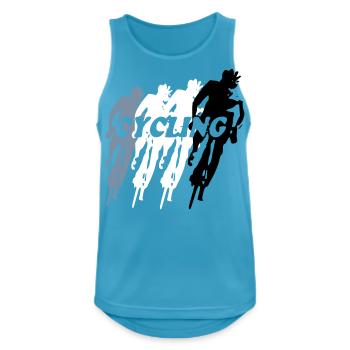 cyclisme - Débardeur respirant Homme - bleu saphir - Devant - Nick (188cm)