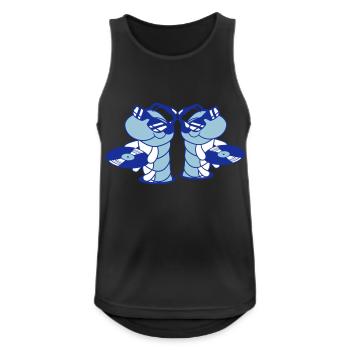 2 DJ Caterpillars Team Crew Music Two Record Team - Débardeur respirant Homme - noir - Devant - Nick (188cm)