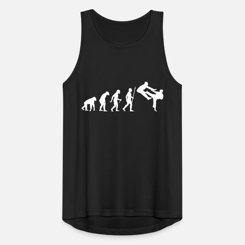 LUSTIGE KARATE-EVOLUTION Männer Tank Top atmungsaktiv