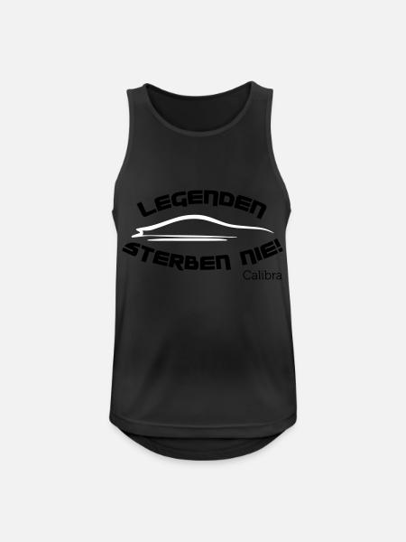 Calibra Legende - Männer Tank Top atmungsaktiv - Schwarz