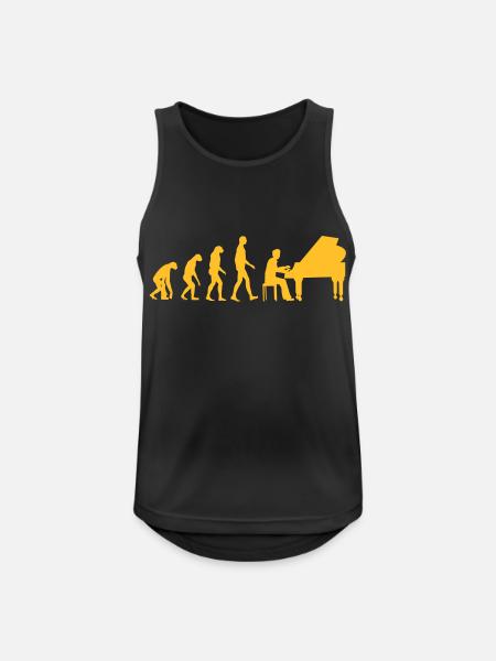 piano evolution - Männer Tank Top atmungsaktiv - Schwarz