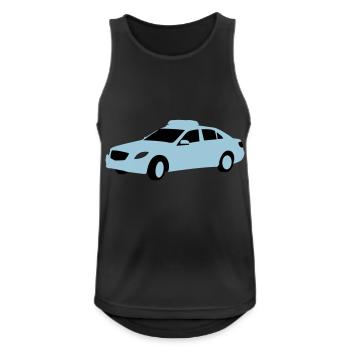 polizei - Männer Tank Top atmungsaktiv - Schwarz - Vorne - Nick (188cm)