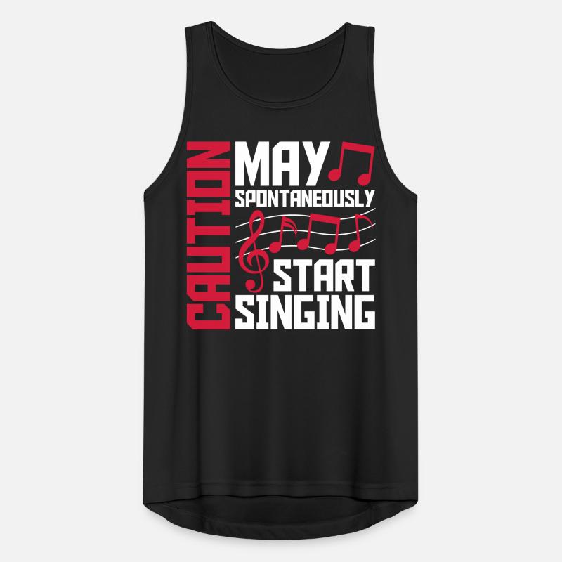 may spontaneously start singing Männer Tank Top atmungsaktiv