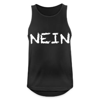 No, white - Men's Breathable Tank Top - black - Front - Nick (188cm)