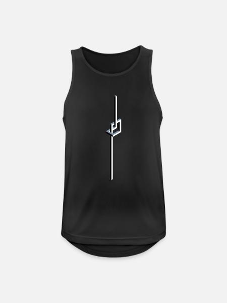 escher knot - Men's Breathable Tank Top - black