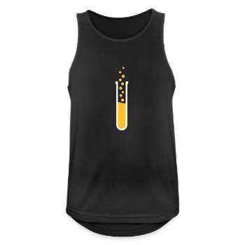 Chemie - Männer Tank Top atmungsaktiv - Schwarz - Vorne - Nick (188cm)