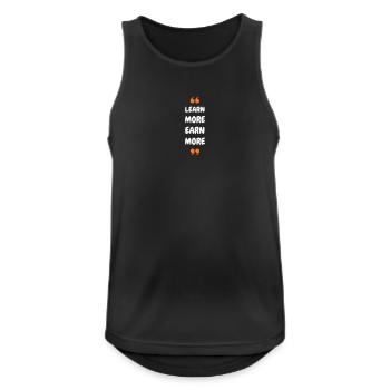 En savoir plus Gagnez plus - Débardeur respirant Homme - noir - Devant - Nick (188cm)