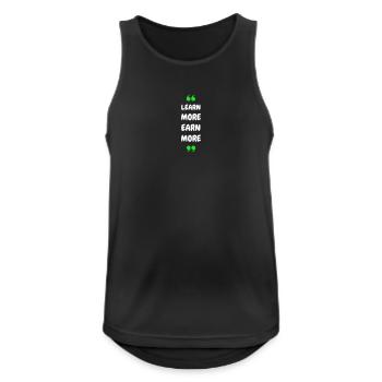 En savoir plus Gagnez plus - Débardeur respirant Homme - noir - Devant - Nick (188cm)