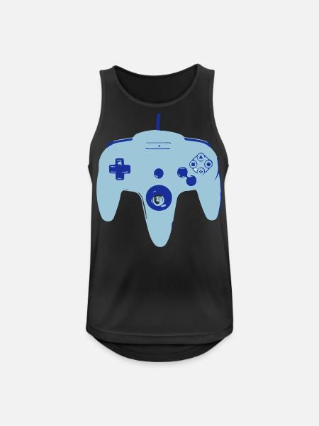 Controller - Männer Tank Top atmungsaktiv - Schwarz
