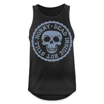 dead inside but horny - Men's Breathable Tank Top - black - Front - Nick (188cm)