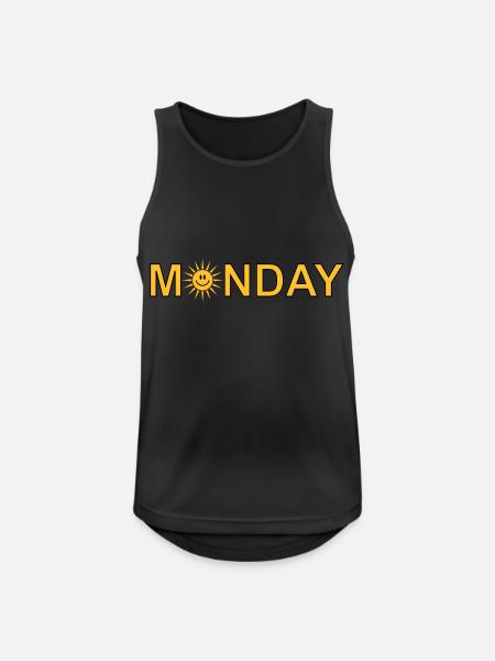 Monday - Men's Breathable Tank Top - black