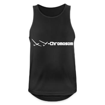 chromosom homme planeur planeur Orginal - Débardeur respirant Homme - noir - Devant - Nick (188cm)
